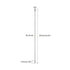 MECCANIXITY 304 Stainless Steel Push Rod Connector, Double End Threaded Rod for DIY Models, M3x250mm, 2 Pack