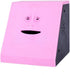 Novelty Coin Money Eating Musical Face Bank, Automatic Money Saving Piggy Bank for Kids (Pink Flat)