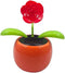 Solar Powered Dancing Flower Toy - Animated Dancer Car Decoration for Dashboard or Office Desk - Rose
