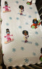 Satin Fitted Crib Sheet for Baby Girls, Boys, Toddler Bed, Daybed, Retains Hair Moisture (Ice Princess, Mini Crib Sheet)