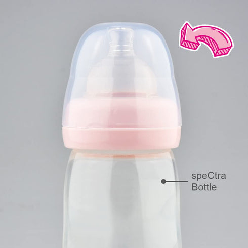 Maymom Dome Caps for Lansino Wide-Mouth Collar Ring, Compatible with Lansinoh Bottle Top