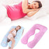 SmarTopus Maternity Pillowcase, Pregnancy Body Pillow case U Shaped, Maternity Pillow Replacement Cover with Zipper