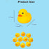 WYNAKESHU 10Pcs No Hole Yellow Rubber Ducks Bath Duck Toys for Toddlers Boys Girls,Mold Free Yellow Ducky in Bulk Mini