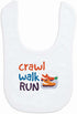 Gone For a Run Soft Microfiber Baby & Infant Bibs for Runners