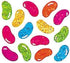 100 JILLSON & ROBERTS Bulk Roll Prismatic Stickers, Micro Jelly Beans - Repeats