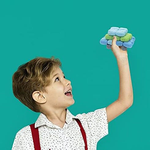 Magic Foam Corn Craft Kit for Kids, 500pcs STEM Building Model Toys, Bulk Crafts Supplies Set for Ages 3-12
