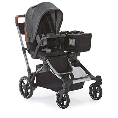 Contours Element Baby Stroller Snack Tray and Cup Holder Accessory, Black