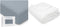 Comfy Cubs Muslin Fitted Crib Sheet and Baby Blanket Bundled - Grey/White