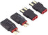 2Pair No Wires T Plug Male Female Adapter, Wireless Connector for RC FPV Drone Car Lipo NiMH Battery Charger ESC