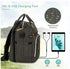 Backpack, Backpack DERJUNSTAR Diaper Bag Large Baby Bag with Changing Pad, Thick Padded Back & Straps, Laptop