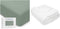 Comfy Cubs Muslin Fitted Crib Sheet and Baby Blanket Bundled - Green/White