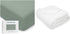 Comfy Cubs Muslin Fitted Crib Sheet and Baby Blanket Bundled - Green/White
