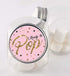 Ready to Pop Stickers for Baby Shower | Faux Glitter Popcorn Stickers | Pink, 1.67" | For Boy and Girl