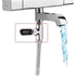 YUNQK Led Display Water Shower Thermometer Self-Generating Electric Power Monitor Temperature Smart Meter