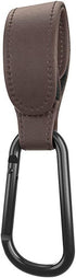 jojobasec Portable Stroller Hooks Adjustable PU Leather Clip Your Purse Shopping Diaper Bags