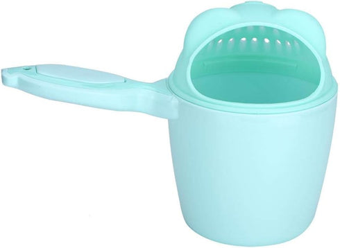 Baby Shampoo Rinse Cup, Cute Bear Shape Shower Water Scoop, Green, Children's Bathroom Accessories
