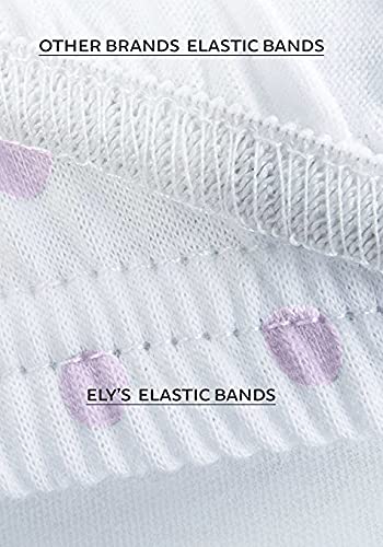Pack Set 100% 2 Pack Ely's & Co n Play , Portable mini Crib Sheet Jersey Cotton Pink Chevron and Polka Dots for Baby