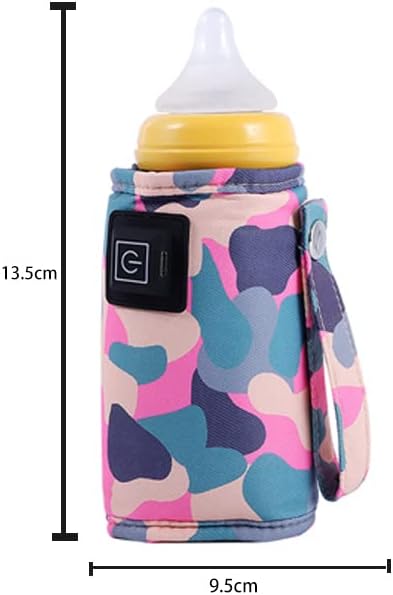 Warmer,5V 2A 40C-60 Car Travel Bottle USB Heating Bottle Warmer C Three Gear Adjustable Car Travel Milk Bottle Warmer