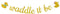 Waddle It Be Gold Glitter Duck Gender Reveal Party Banner