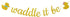 Waddle It Be Gold Glitter Duck Gender Reveal Party Banner