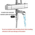 360 3-Color 1/2 Baby Bath Water Thermometer - Hydropower No Battery Instant-Read with Rotatable LED Display
