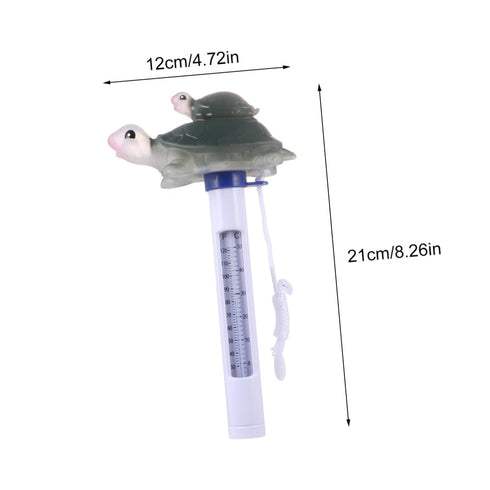 Swimming 0-50c Floating Turtle Pool Thermometer for and Spa Use, Waterproof Plastic Cartoon Temperature Monitor