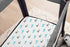 TL Care 100% Natural Cotton Fitted Pack and Play Sheet 39" x 27" - Aqua Whale for Boys & Girls