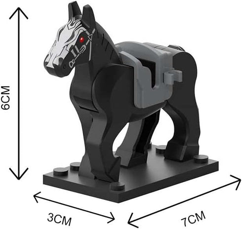 ALiquid Set 10 Custom Minifigure Horse for Lego Minifigures - Pcs