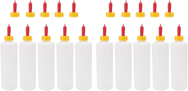 10 Sets Goat Feeder Bottles, 400ML Plastic Bottles for Feeding Baby Goats