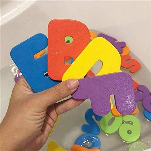 36 BAIVYLE Baby Bath Toys Foam Fun Alphabet Letters and Numbers-Floating Toy PCS ABC for Bathtub Educational Kids Boys