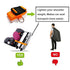 Car Seat Belt Strap to Suitcase, Convert Kid Car Seat to Airport Stroller Carrier, Safe Travel Solution, Orange