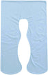 SHOWERORO U-Shape Pregnancy Pillow Case Soft Sky Blue Maternity Support Cover Washable