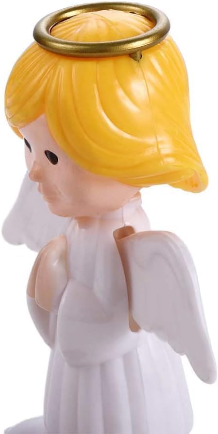 White Solar Powered Dancing Angel - Solar Dancing Figures, Shaking Hand for Car Decoration, Window, Dashboard Decor