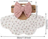 Set Baby Cotton Muslin Bibs and Bow Headbands