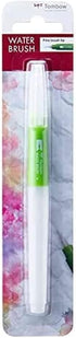 Tombow Water Brush Fine Tip, Refillable Watercolour Brush for Techniques, Adjustable Water Flow