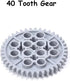 16PCS MOC Technical Gears Pack Compatible with Stnadard Building Block Assortment Kit 8/16/24/40 Tooth Gear