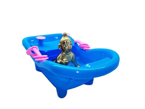 Generic Pack 1 0-5) Divine-Interiors Bathtub for Laddu Gopal ji of Multicolour(Size no