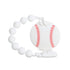 Baby Sports Ball Teething Toys, Food Grade Silicone Teether with One-piece Pacifier Clip Holder, Teething Pain Relief