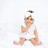 REVERSIBLE & WATERPROOF Cotton Baby Bandana Drool Bibs for Girls - Pack of 4 Soft Absorbent Teething Bib Set