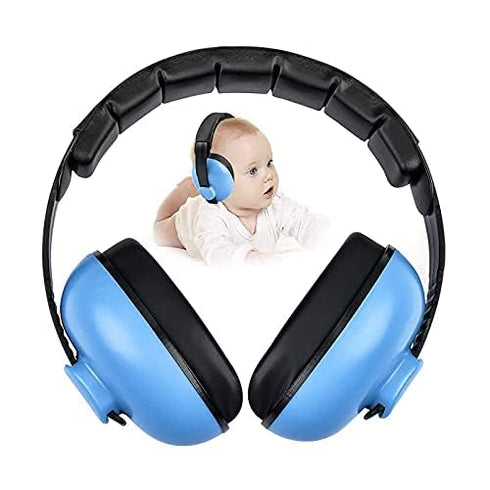 Kids Noise Cancelling Headphones, Ear Protection Earmuffs for Babies 0-3 Years, Toddlers, Infant (Blue)