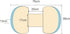 BIENKA Summer Tummy A3, 76x38cm) Pregnancy Pillow U-Shaped Maternity Pillow in Ice Silk with Adjustable Width