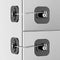 Refrigerator Lock with Key, 2 Pack Fridge Locks for Freezer, Cabinets, and Drawers with 4 Keys