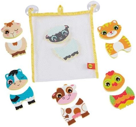 200103-1 Alex Bath Barnyard Stickers in The Tub, Multicolor Kids Bath Activity