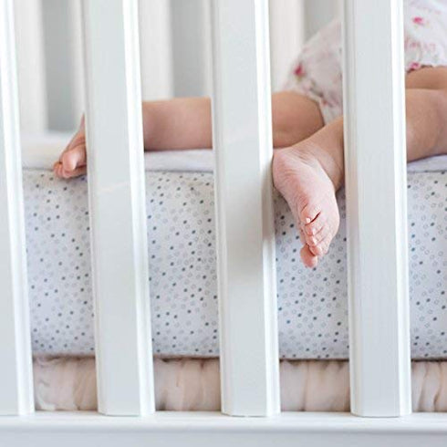 100% QuickZip Crib Extra Zip-On Sheet (SecureFit Wraparound Base Not Included) - Faster, Safer, Easier Baby Crib Sheets