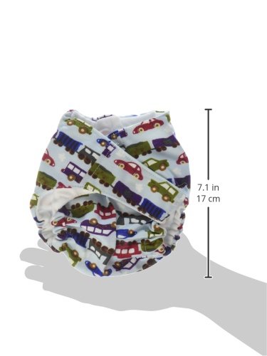That's a Wrap Diaper Cover - Trains & Cars, Medium