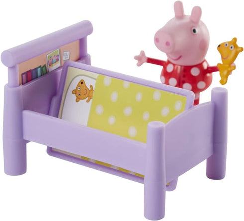 Peppa Pig Peppa's Adventures Bedtime with Peppa Accessory Set, Figure and 5 Accessories for Preschool Ages 3 and Up