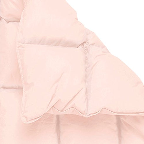 Soft Blush Pink Down Alternative Crib Comforter for Baby