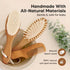Set Keababies Baby Hair Brush and Comb and Baby Washcloths - Wooden Brush with Soft Goat Bristle - Towels