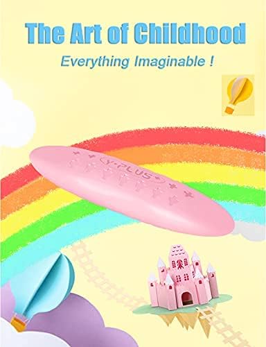24 1-8 YPLUS Peanut Crayons for Kids, Pastel Colors, Non-Toxic, Washable, Durable, Easy to Grip, Bright Colors, Ideal