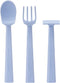 Constructive Eating Training Utensils - Made in USA - Blueprint Blue Construction Set